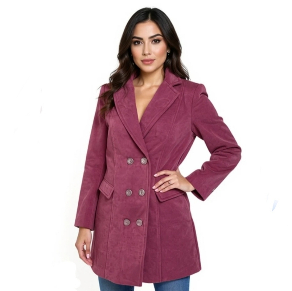🌬 NEW Women's Classic Double Breasted Coat with Pockets